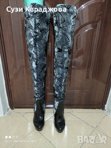 Дамски ботуши над коляното