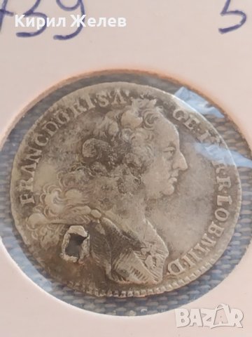 Сребърна монета 7 кройцера 1762г. Франц първи Свещена Римска Империя 13739, снимка 2 - Нумизматика и бонистика - 43015038