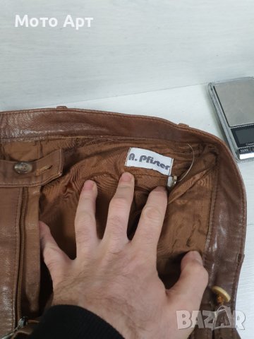 Кожен Панталон - Естествена Кожа Размер Л, снимка 5 - Панталони - 39213635