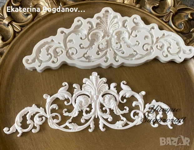 Силиконов молд, калъп, форма бароков орнамент