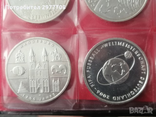 Юбилейни сребърни монети 10 Euro , снимка 2 - Нумизматика и бонистика - 32904911