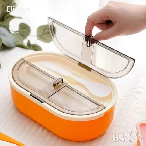 Преносима пластмасова кутия за храна на 2 нива, снимка 5 - Други - 52894865