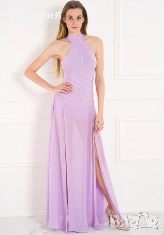 НОВА официална лилава маркова рокля Guess Jennifer Lopez, размер М