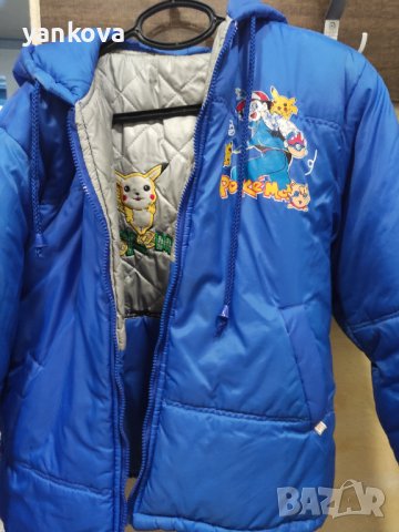 Детско зимно яке с качулка две лица , снимка 1 - Детски якета и елеци - 38266116