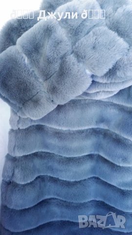 Палто с естествен косъм от чинчила, снимка 14 - Палта, манта - 43780571