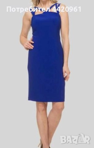 Ефектна дамска рокля с кръстосани презрамки