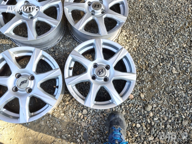4бр.АЛУМИНИЕВИ ДЖАНТИ 14ки за HYUNDAI 4x100 6J ET47 центр.54,1, снимка 3 - Гуми и джанти - 52322703