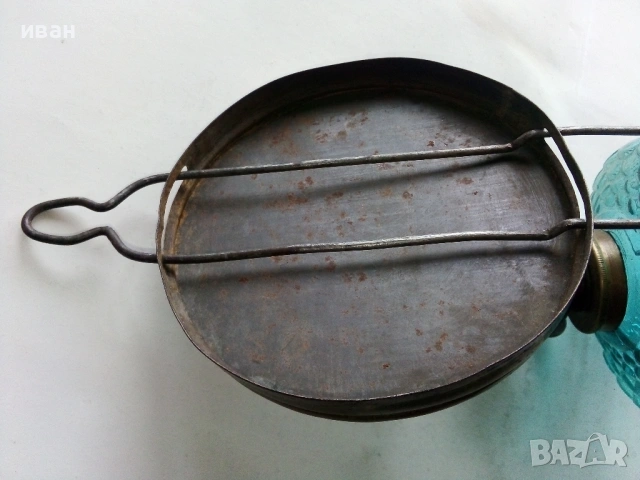 Стара газена лампа, снимка 5 - Антикварни и старинни предмети - 53431425