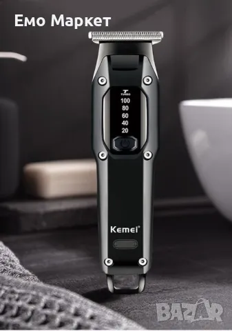 Машинка за подстригване Kemei с голям капацитет на батерията, снимка 6 - Машинки за подстригване - 48937350