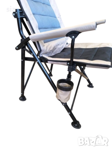 Сгъваем къмпинг стол с облегалка тип люлка, снимка 6 - Къмпинг мебели - 51603049