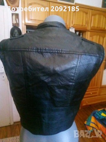 Кожен елек, снимка 3 - Елеци - 28190918