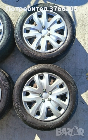 17ки железни джанти със зимни гуми 5х107, снимка 2 - Гуми и джанти - 52415887
