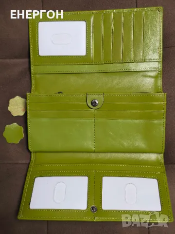 Дамско портмоне 3 ЦВЯТА естествена кожа портфейл страхотен подарък НОВ, снимка 2 - Портфейли, портмонета - 49155187