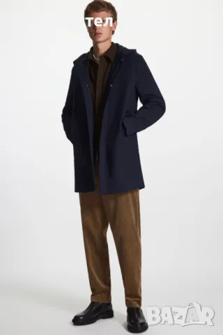 COS тъмносиньо мъжко яке-парка, размер 50(L), снимка 9 - Якета - 50185397