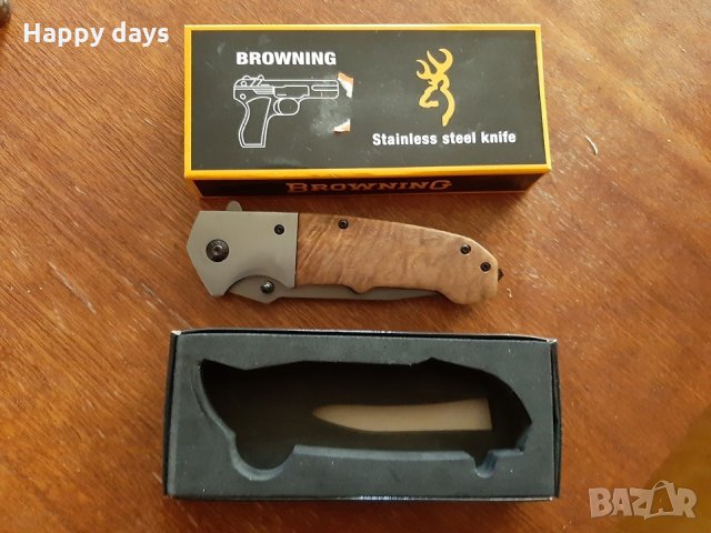 Сгъваем нож Browning, снимка 7 - Ножове - 27642845