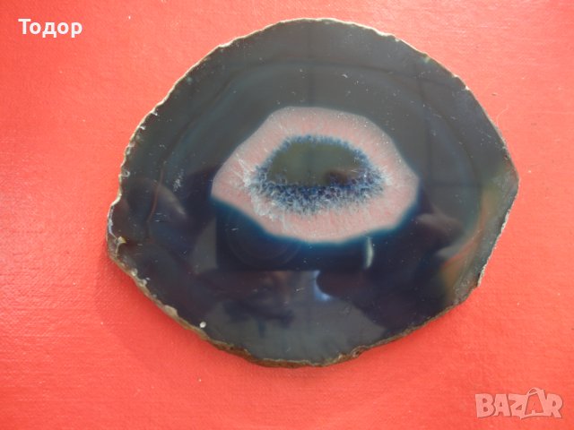 Полиран минерал ахат халцедон 3, снимка 4 - Колекции - 43937079