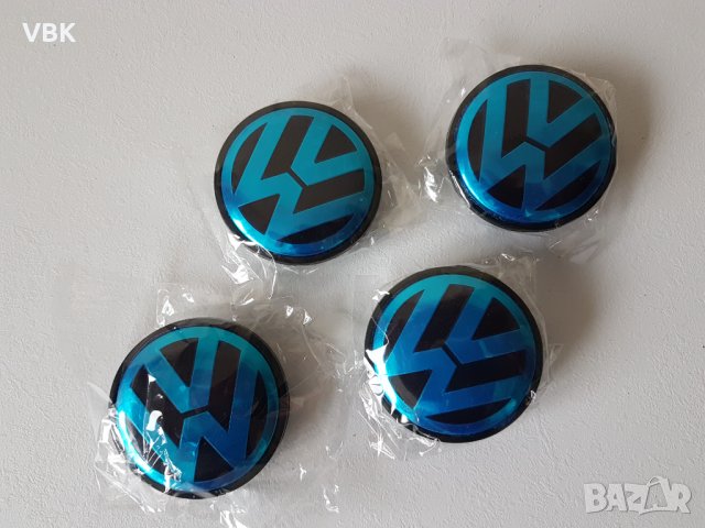 4 бр.Капачки за джанти на Фолксваген/VW 65/60мм Ново, снимка 4 - Аксесоари и консумативи - 38593503