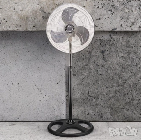 Вентилатор на стойка 18'' MUHLER, 70W, индустриален, снимка 4 - Друга електроника - 52112832