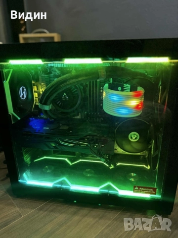 Гейминг компютър Ryzen 5 5600G | 16GB RAM | RGB | Водно охлаждане, снимка 3 - Други - 52828157