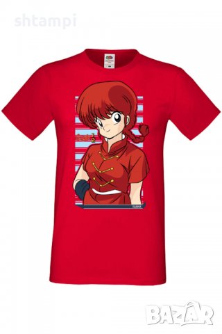 Мъжка тениска Ranma Saotome,Анимация,игра,Празник,Повод,, снимка 3 - Тениски - 38122408