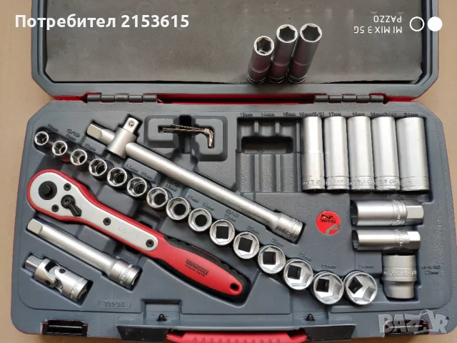 Teng tools тенг 1/2  гидория 34 части вложки камъни комплект хром ванадий, снимка 3 - Гедорета - 48529716