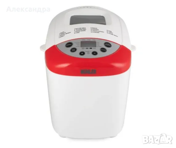 Хлебопекарна, бял- червен, две бъркалки, снимка 6 - Хлебопекарни - 49172080