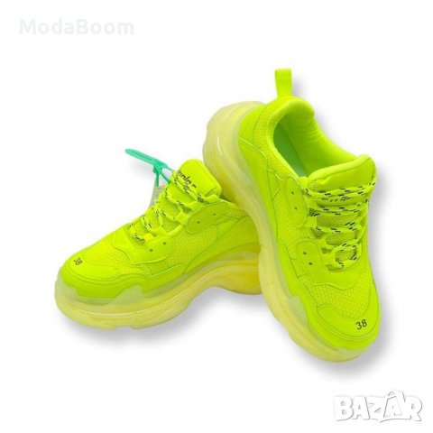 Дамски неонови обувки Balenciaga , снимка 3 - Кецове - 37965138