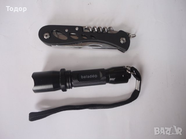 Сгъваем нож комплект с фенерче , снимка 8 - Ножове - 40628701