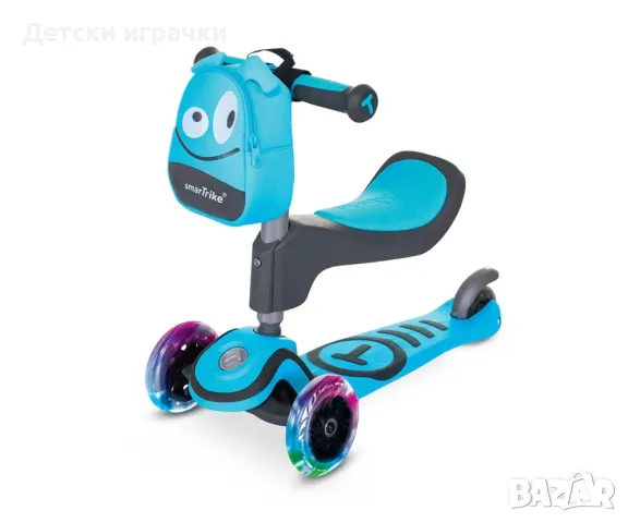 Детски скутер smarTrike Т1, син, Тротинетка за деца