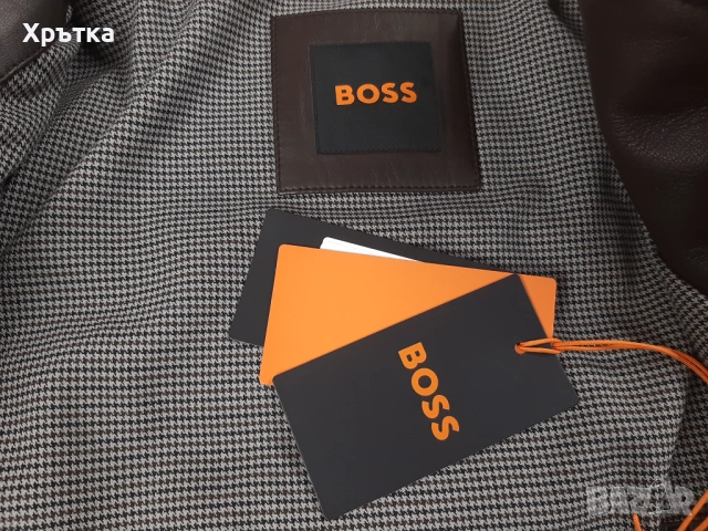 Hugo Boss John In - Оригинално мъжко кожено яке размер 52, 54, снимка 11 - Якета - 53298360