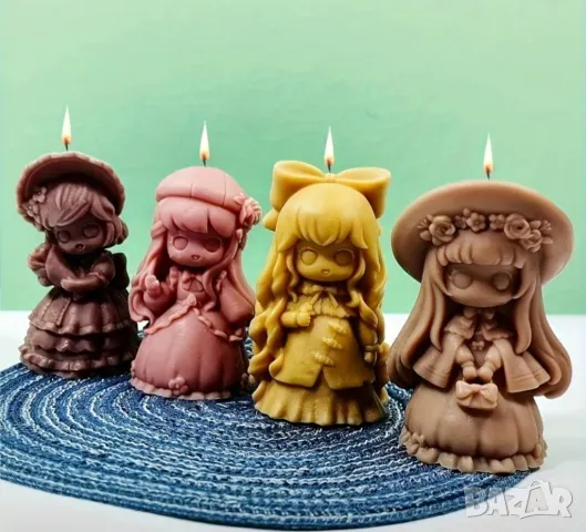 Комплект молдове принцеси 4 броя НАМАЛЕН, снимка 6 - Форми - 48605621