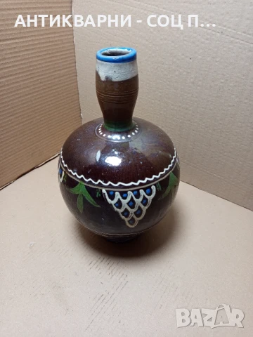 Стара Ръчно Изработена Глинена Стомана., снимка 2 - Антикварни и старинни предмети - 51360033