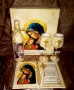 Подарък за кръстници- Старинна книга с икона /снимка/ и поздрав, снимка 3