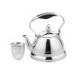 Свирещ Чайник Haus Roland с фина цедка, Инокс,Индукционно дъно, 1литър , снимка 2