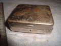 СТАРИННА МЕТАЛНА КУТИЙКА за БИЖУТА или ДРУГО с ПЛЮШ ОТВЪТРЕ РЯДКА ИЗРАБОТКА 30954, снимка 10