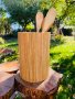 Дървен органайзер за прибори. Ръчна изработка! , снимка 1 - Прибори за хранене, готвене и сервиране - 34542131