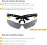 FREE SOLDIER Sports Sunglasses 5 in 1 Polarized Cycling Glasses for Men Women Tactical Military Glas, снимка 6