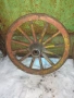 Колела от дървена каруца, снимка 2