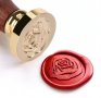 Восъчен печат роза Комплект : печат , лъжица и восък, снимка 1 - Други ценни предмети - 26742161