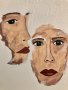Картина Абстрактни лица , снимка 5
