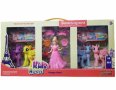 Кукла Ahelos, Принцеса с еднорози, Розова рокля, Пластмасови, снимка 1 - Кукли - 40508630