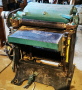 Стари дърводелски машини - банциг, щрайхмус, триоперационна машина, струг, снимка 2