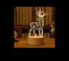 Романтична 3D акрилна настолна нощна лампа-сувенир/подарък за различни поводи, снимка 11