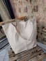 Естествена кожа, голяма чанта,тип торба, БЕЖЕВА, снимка 1 - Чанти - 37018374
