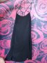 Нова Черна къса рокля с интересен гръб  ХС, снимка 1 - Рокли - 37686951