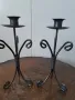 два свещника от ковано желязо    5/2, снимка 1