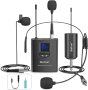 UHF безжична петлична микрофонна система, микрофон и слушалки, снимка 4