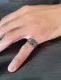 Мъжки Сребърни Пръстени с Естествени Камъни, снимка 8