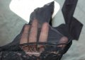 Rosy 15 Den M размер черни чорапи със силикон и ликра, снимка 11