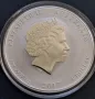 1 oz, Цветен лунар, 2017, Година на петела, снимка 3